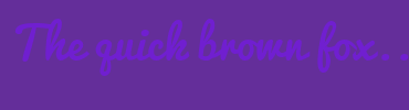 Image with Font Color 701FD0 and Background Color 642E9A